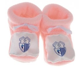 Chausson bébé Ittihad Riadhi de Tanger de couleur Rose