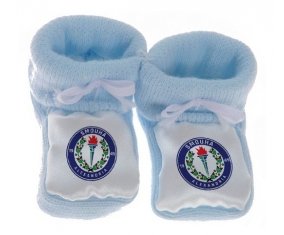 Chausson bébé Smouha Sporting Club de couleur Bleu