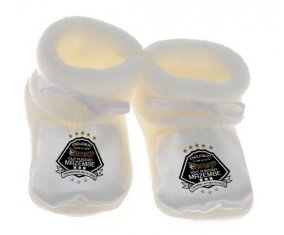 Chausson bébé Tout Puissant Mazembe de couleur Blanc