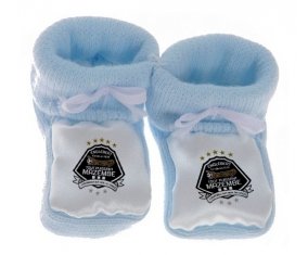 Chausson bébé Tout Puissant Mazembe de couleur Bleu