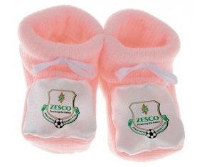 Chausson bébé ZESCO United Football Club de couleur Rose