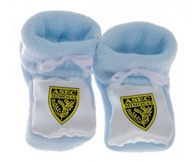 Chausson bébé ASEC Mimosas de couleur Bleu