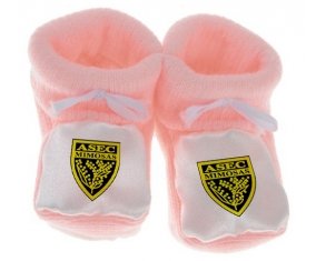 Chausson bébé ASEC Mimosas de couleur Rose