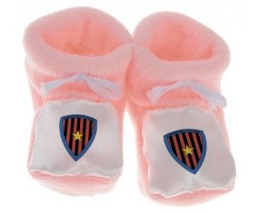 Chausson bébé Clube Desportivo Primeiro de Agosto de couleur Rose