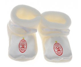 Chausson bébé Al-Ittihad Tripoli de couleur Blanc
