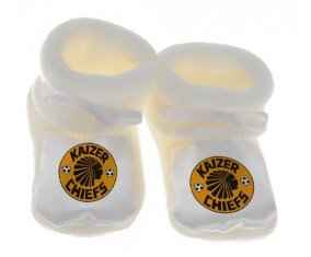 Chausson bébé Kaizer Chiefs Football Club de couleur Blanc
