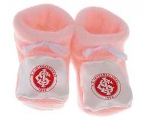 Chausson bébé Sport Club Internacional de couleur Rose