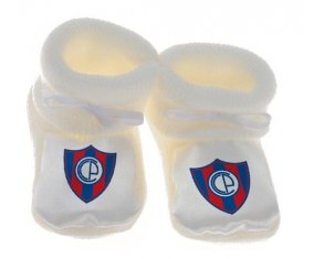 Chausson bébé Cerro Porteño de couleur Blanc