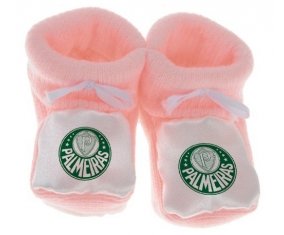 Chausson bébé Sociedade Esportiva Palmeiras de couleur Rose