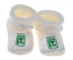 Chausson bébé Atlético Nacional de couleur Blanc