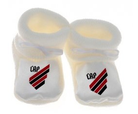 Chausson bébé Club Athletico Paranaense de couleur Blanc