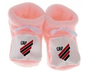 Chausson bébé Club Athletico Paranaense de couleur Rose