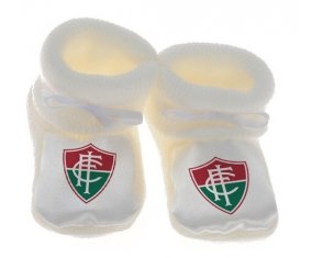 Chausson bébé Fluminense Football Club de couleur Blanc