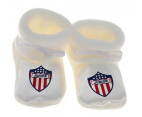Chausson bébé Atlético Junior (Junior de Barranquilla) de couleur Blanc