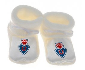 Chausson bébé Club Universidad de Chile de couleur Blanc