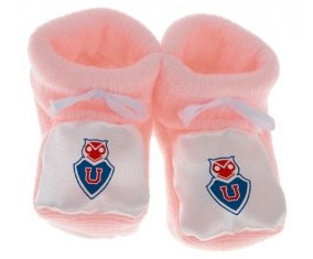 Chausson bébé Club Universidad de Chile de couleur Rose