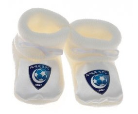 Chausson bébé Al-Hilal Football Club Saudi Arabia de couleur Blanc