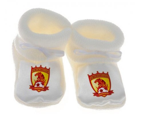 Chausson bébé Guangzhou Evergrande Taobao Football Club China de couleur Blanc