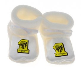 Chausson bébé Ittihad FC Saudi Arabia de couleur Blanc
