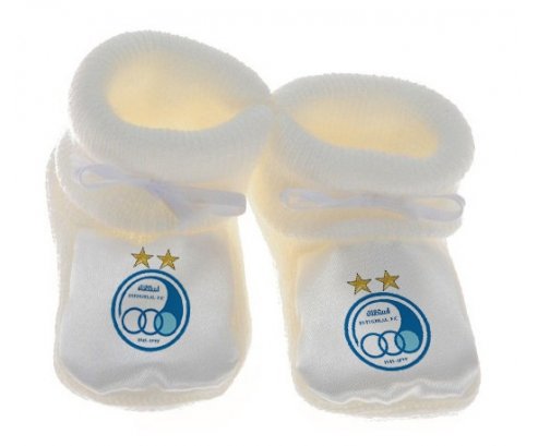 Chausson bébé Esteghlal Téhéran Football Club Iran de couleur Blanc
