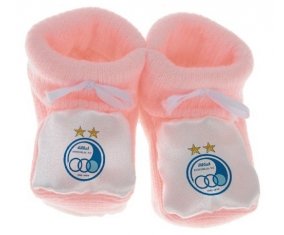 Chausson bébé Esteghlal Téhéran Football Club Iran de couleur Rose