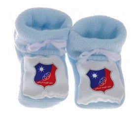 Chausson bébé Kuwait Sporting Club de couleur Bleu