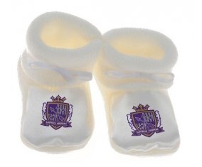 Chausson bébé Sanfrecce Hiroshima Japan de couleur Blanc