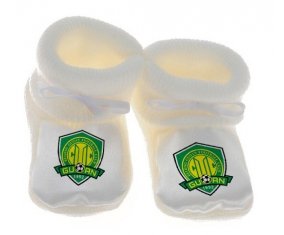 Chausson bébé Beijing Sinobo Guoan Football Club China de couleur Blanc