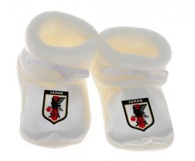 Chausson bébé Japan national football team de couleur Blanc