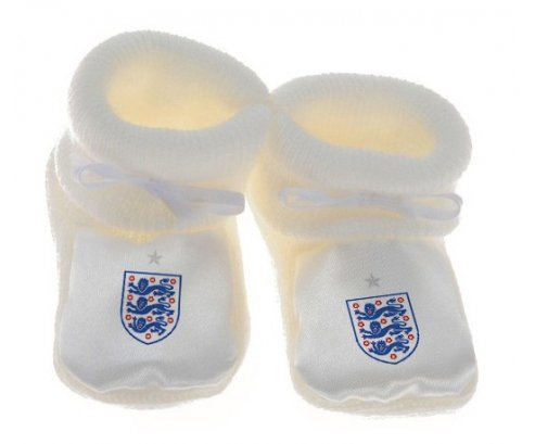 Chausson bébé England national football team de couleur Blanc