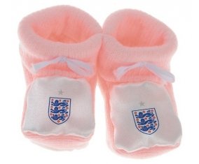 Chausson bébé England national football team de couleur Rose