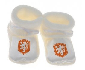 Chausson bébé Netherlands national football team de couleur Blanc