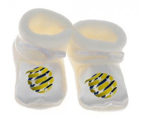 Chausson bébé Australia national football team de couleur Blanc