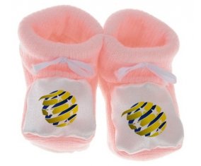 Chausson bébé Australia national football team de couleur Rose