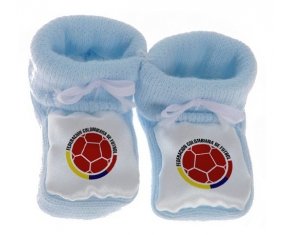 Chausson bébé Colombia national football team de couleur Bleu