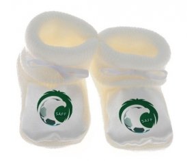 Chausson bébé Saudi Arabia national football team de couleur Blanc