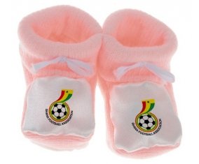 Chausson bébé Ghana national football team de couleur Rose