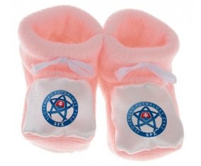 Chausson bébé Slovakia national football team de couleur Rose