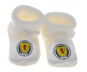 Chausson bébé Scotland national football team de couleur Blanc
