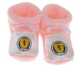 Chausson bébé Scotland national football team de couleur Rose