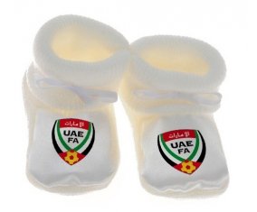Chausson bébé United Arab Emirates national football team de couleur Blanc