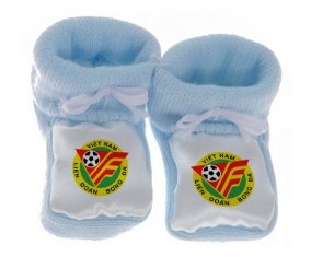 Chausson bébé Vietnam national football team de couleur Bleu