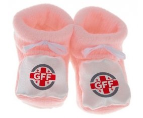 Chausson bébé Georgia national football team de couleur Rose