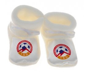Chausson bébé Armenia national football team de couleur Blanc