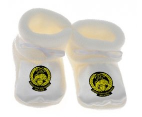 Chausson bébé Malaysia national football team de couleur Blanc