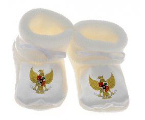 Chausson bébé Indonesia national football team de couleur Blanc