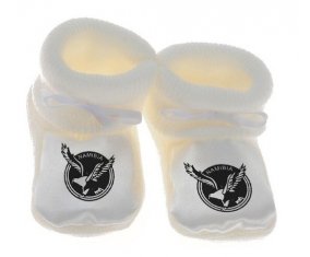 Chausson bébé Namibia national football team de couleur Blanc