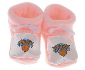 Chausson bébé New York Knicks de couleur Rose