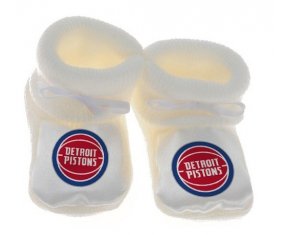 Chausson bébé Detroit Pistons de couleur Blanc