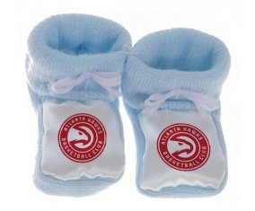 Chausson bébé Atlanta Hawks de couleur Bleu